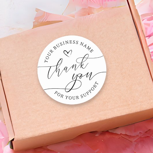 Custom Business Bedankt Product Label Script