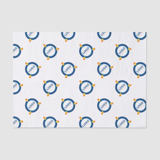 Custom Business Bedrijf Branded Logo Packaging Tissuepapier (Voorkant)