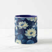 Custom Business Boho Wellness Mok - Rustig Blauw (Midden)