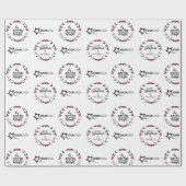 Custom Business Branded Logo Gift Kerst Cadeaupapier (Vlak)