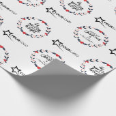 Custom Business Branded Logo Gift Kerst Cadeaupapier (Hoek)