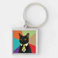 Custom Business Cat Sleutelhanger