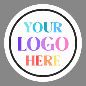 Custom Business Company Logo  Ronde Sticker