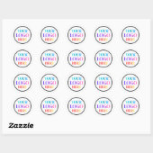 Custom Business Company Logo  Ronde Sticker (Vel)