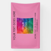 Custom Business Company Logo Tekst hier Sjabloon Spandoek (Verticaal)