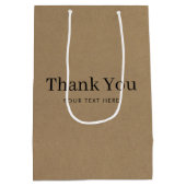 Custom Business Company Promotion Bedankt Kraft Medium Cadeauzakje (Achterkant)