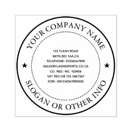 Custom Business Company Rubber Stamp Rubberstempel