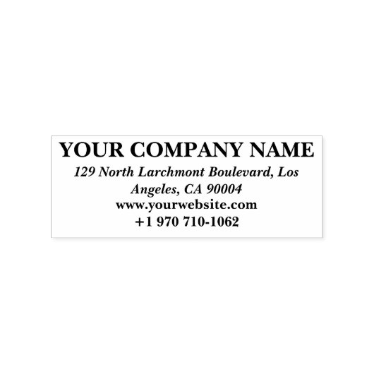 Custom Business Contact Design | Personalized Rubberstempel (Afrduk)