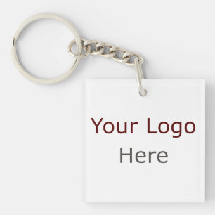 Custom Business Corporate Logo Merkpromotie Sleutelhanger