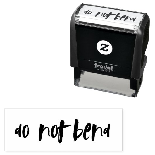 Custom Business dank u stempel | NIET BUIGEN (In situ)