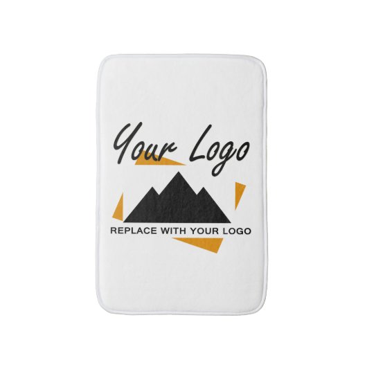 Custom Business Design Voeg uw bedrijf Logo toe Badmat (Voorkant Verticaal)