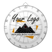Custom Business Design Voeg uw bedrijf Logo toe Dartbord (Voorkant)