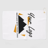 Custom Business Design Voeg uw bedrijf Logo toe Golfhanddoek (Horizontaal)