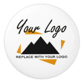 Custom Business Design Voeg uw bedrijf Logo toe Keramische Knop (Voorkant)