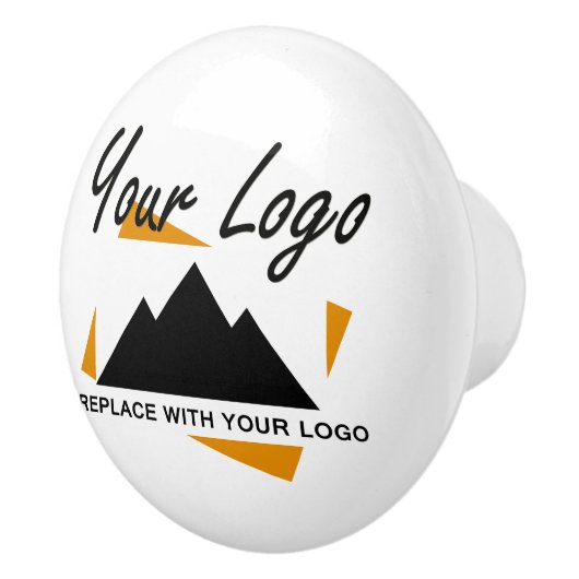 Custom Business Design Voeg uw bedrijf Logo toe Keramische Knop (Rechts)