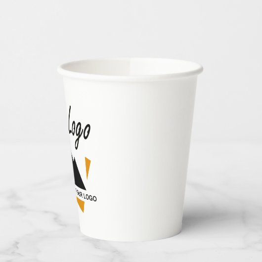 Custom Business Design Voeg uw bedrijf Logo toe Papieren Bekers (Links)