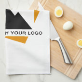 Custom Business Design Voeg uw bedrijf Logo toe Theedoek (Quarter Fold)