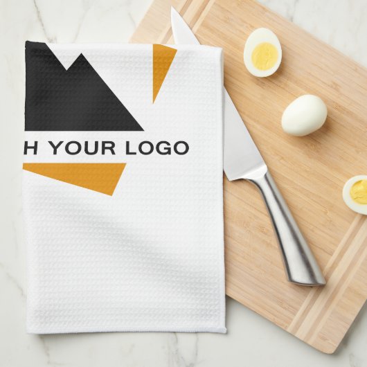 Custom Business Design Voeg uw bedrijf Logo toe Theedoek (Quarter Fold)