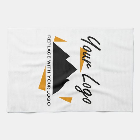 Custom Business Design Voeg uw bedrijf Logo toe Theedoek (Horizontaal)