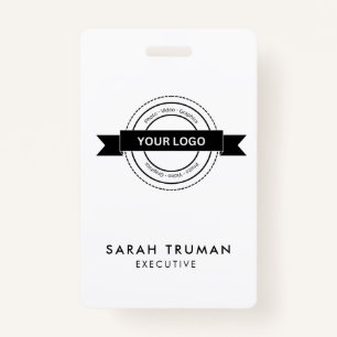 Custom Business Employee Kaart minimalistisch & mo Badge