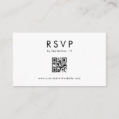 Custom Business Event RSVP met QR Code Website Informatiekaartje (Achterkant)