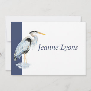 Custom Business Great Blue Heron Vogel Business Bedankkaart