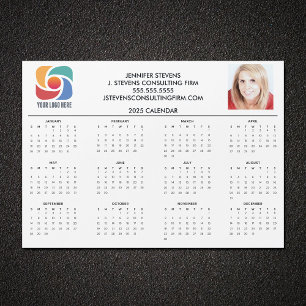 Custom Business Logo 2025 Bedrijfskalender Magnet