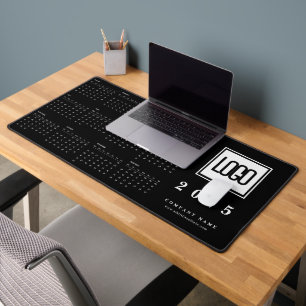 Custom Business Logo 2025 Zwart Kalender Desk Mat