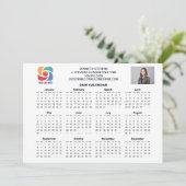 Custom Business Logo 2026 Company Calendar Card (Staand voorkant)