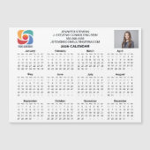 Custom Business Logo 2026 Company Calendar Magnet (Devant)
