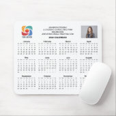 Custom Business Logo 2026 Company Calendar Muismat (Met muis)