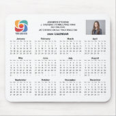 Custom Business Logo 2026 Company Calendar Muismat (Voorkant)