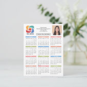 Custom Business Logo 2026 Kalendermarketing Briefkaart (Staand voorkant)