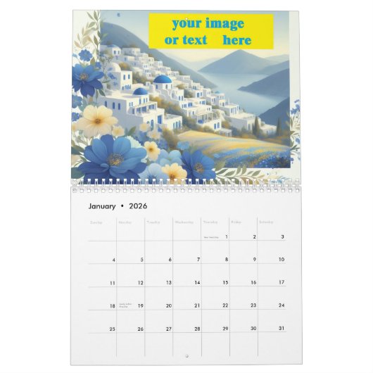 Custom Business Logo 2026 Wall Calendar - Modern a Kalender (Jan 2026)