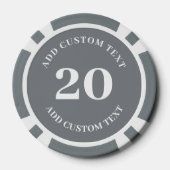 Custom Business Logo 20 Value Game Poker Chips (Achterkant)