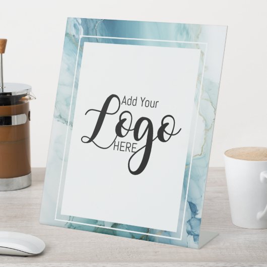 Custom Business logo adverteren marmer Reclamebord Met Voetstuk (Insitu)