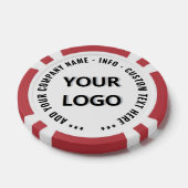 Custom Business Logo and Text Branded Poker Chips (Enkel)