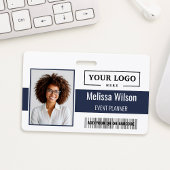 Custom Business Logo Barcode QR Code Medewerker Badge