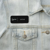 Custom Business Logo Basic Employee Staff Name Na Naamplaatje (In situ)