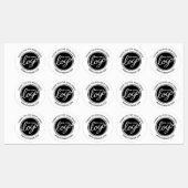 Custom Business Logo Bedankt Labels (Vel)