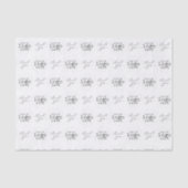 Custom Business Logo Bedankt Script Tissuepapier (Voorkant)