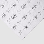 Custom Business Logo Bedankt Script Tissuepapier (Detail)