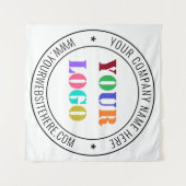 Custom Business Logo Bedrijf Stempel Ontwerp Tapes Wandkleed (Voorkant (horizontaal))