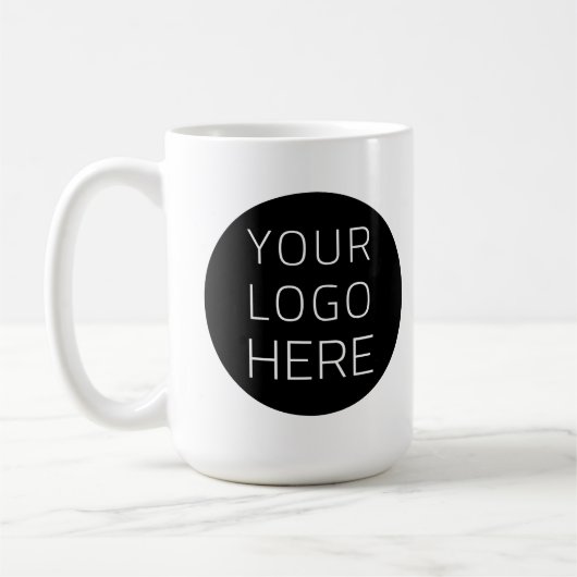 Custom Business Logo Branded  Coffee Mug (Gauche)