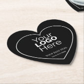 Custom Business Logo Branded Professional  Kartonnen Onderzetters (Gekanteld)