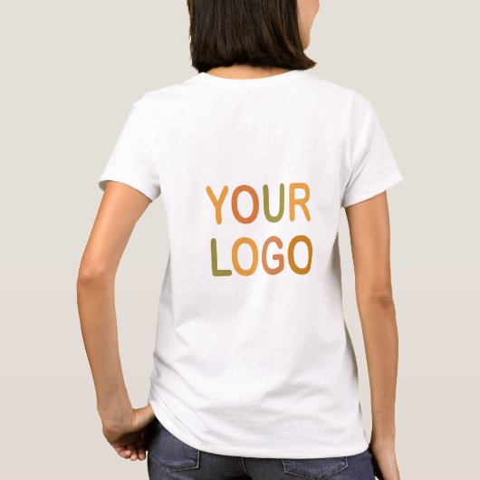 Custom Business Logo Branded T-shirt (Achterkant)