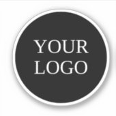 Custom Business Logo Branded Water Bottle Sticker (Voorkant)