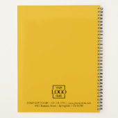 Custom Business Logo & Branding Monogram Initials Planner (Achterkant)