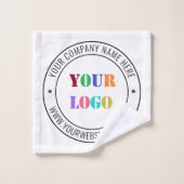 Custom Business Logo Company Badhanddoek Set Bad Handdoek (Wasdoekje)