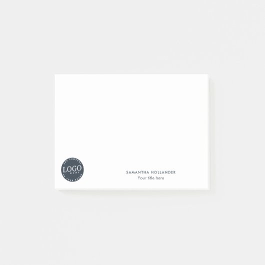Custom Business Logo Company Employee Post-it® Notes (Voorkant)